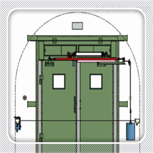 煤礦用井下無壓風門連桿傳動機構